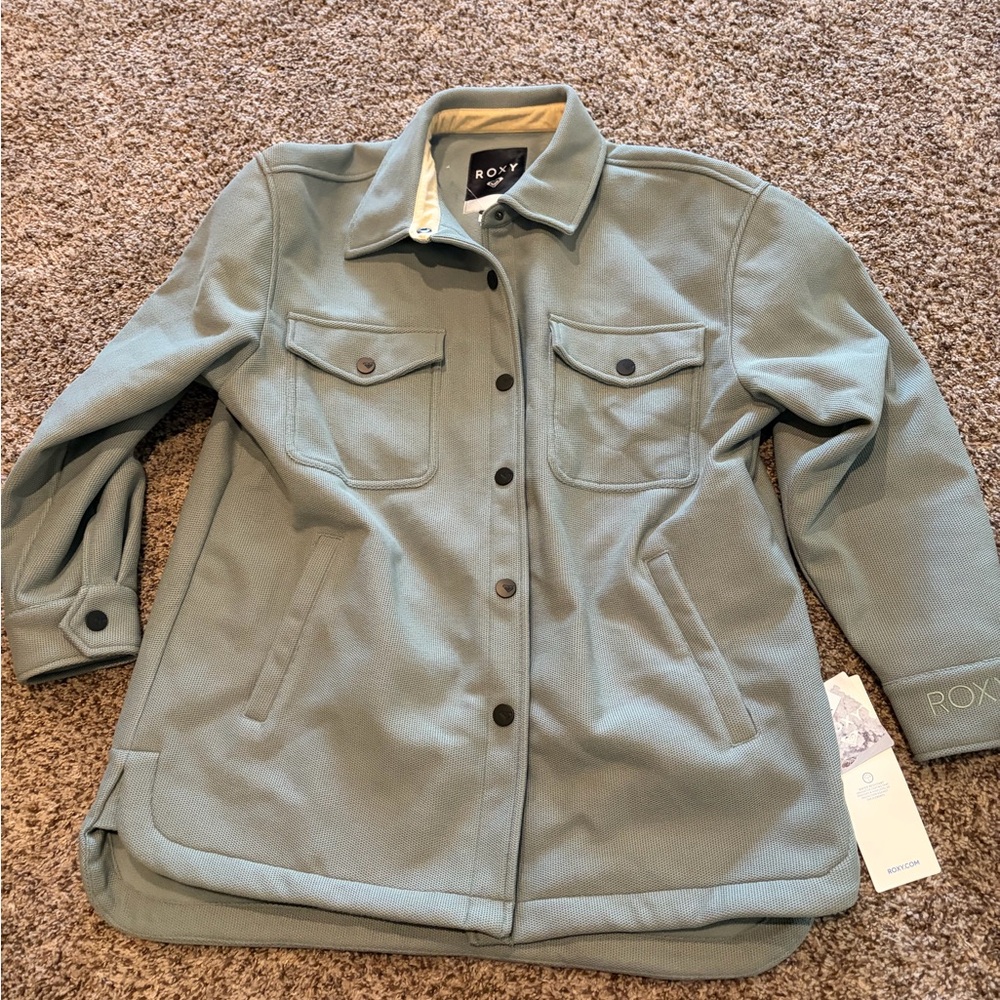 Roxy Women's Utility Jacket in Light Blue